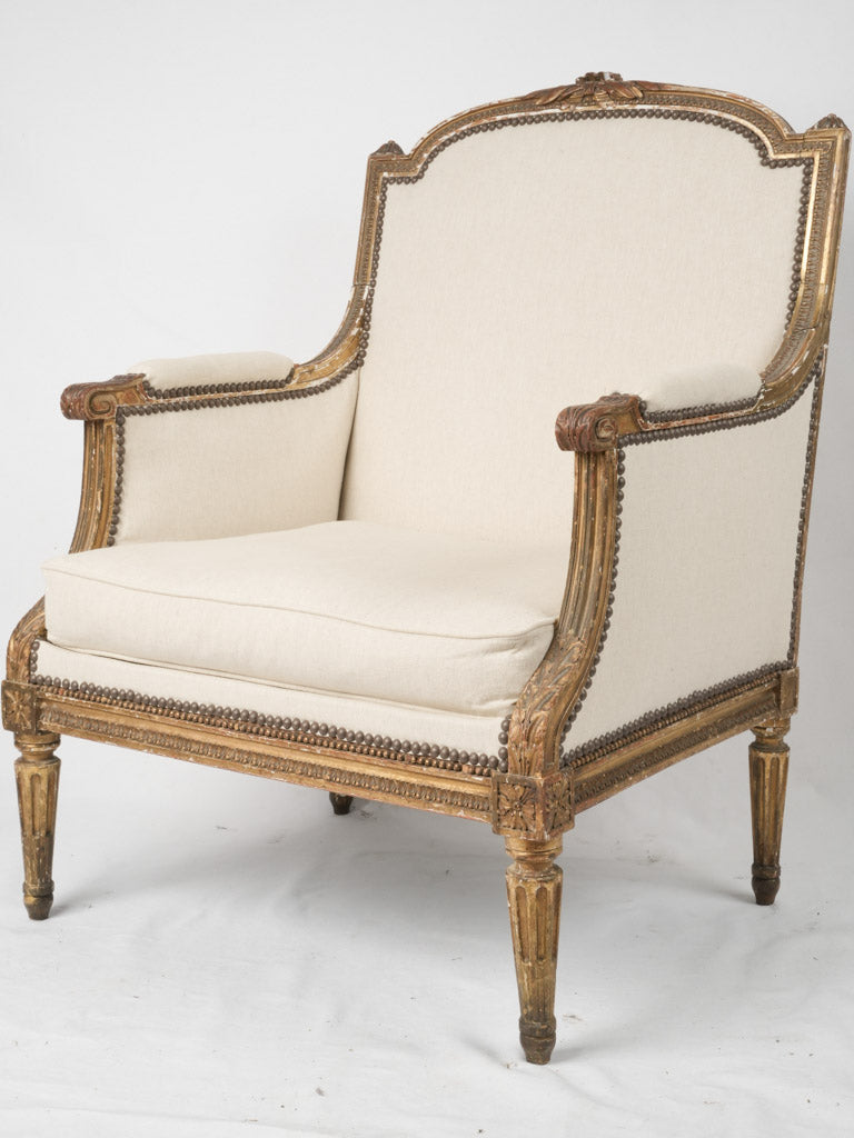 Elegant French 18th-century Louis XVI armchair
