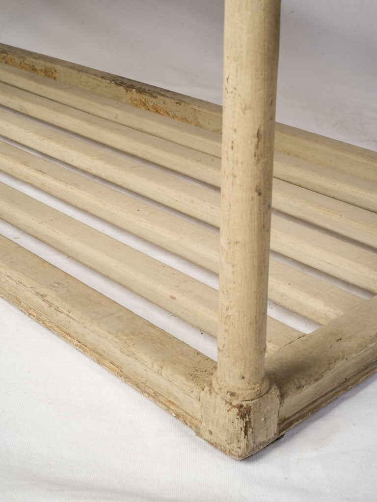 Authentic French vintage towel shelf  