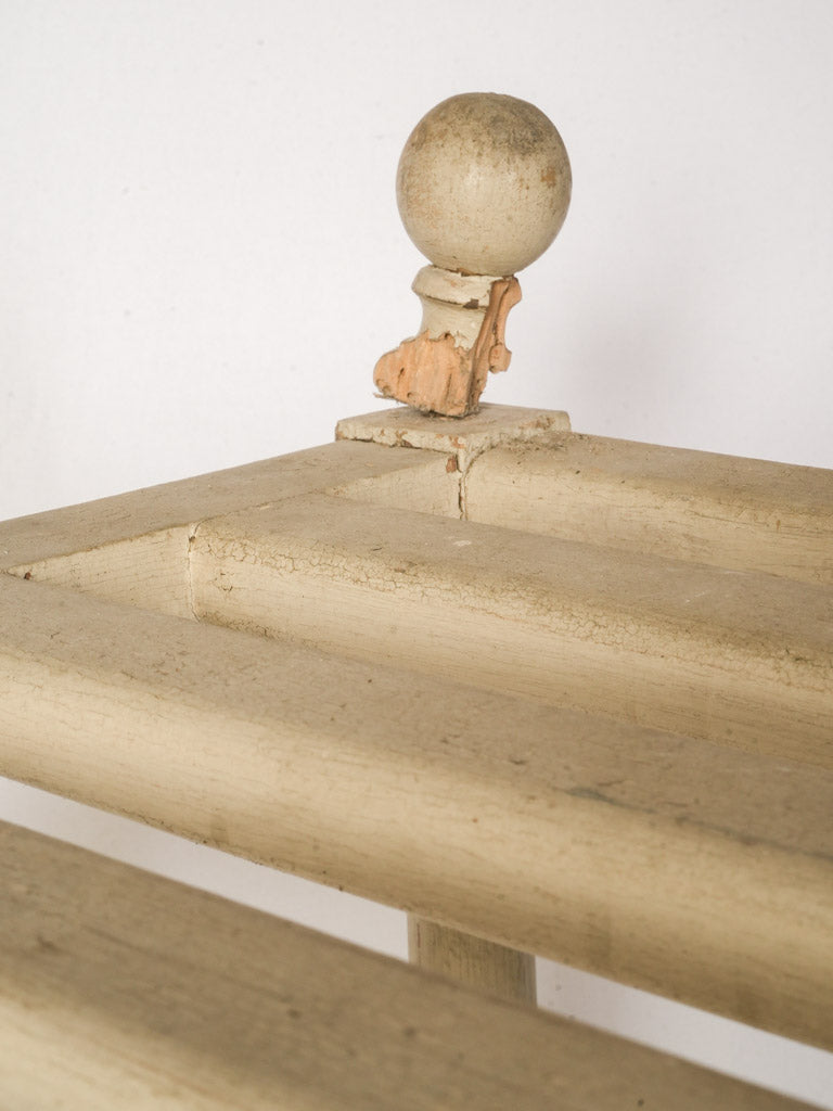 Elegant turned corner post shelf  