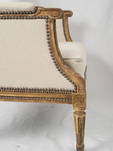 Timeless gilded wood bergère chair