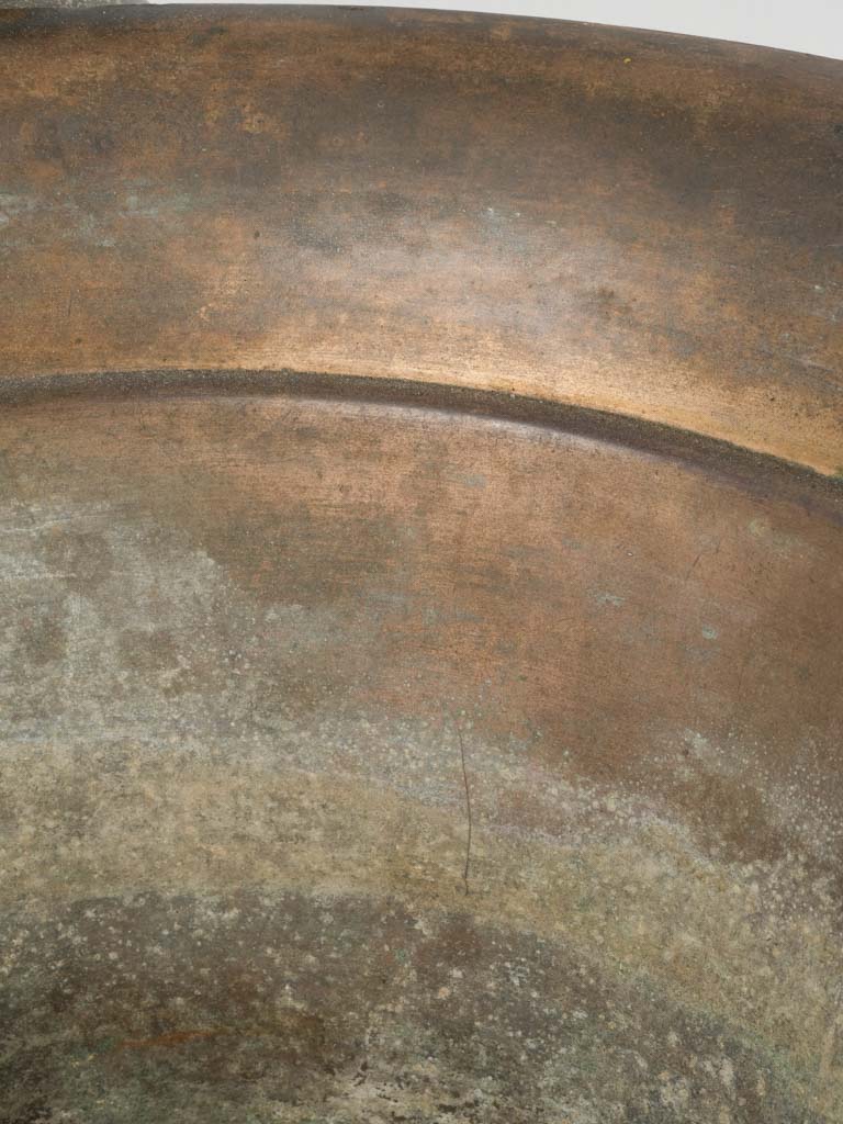 Aged French pewter bell artwork