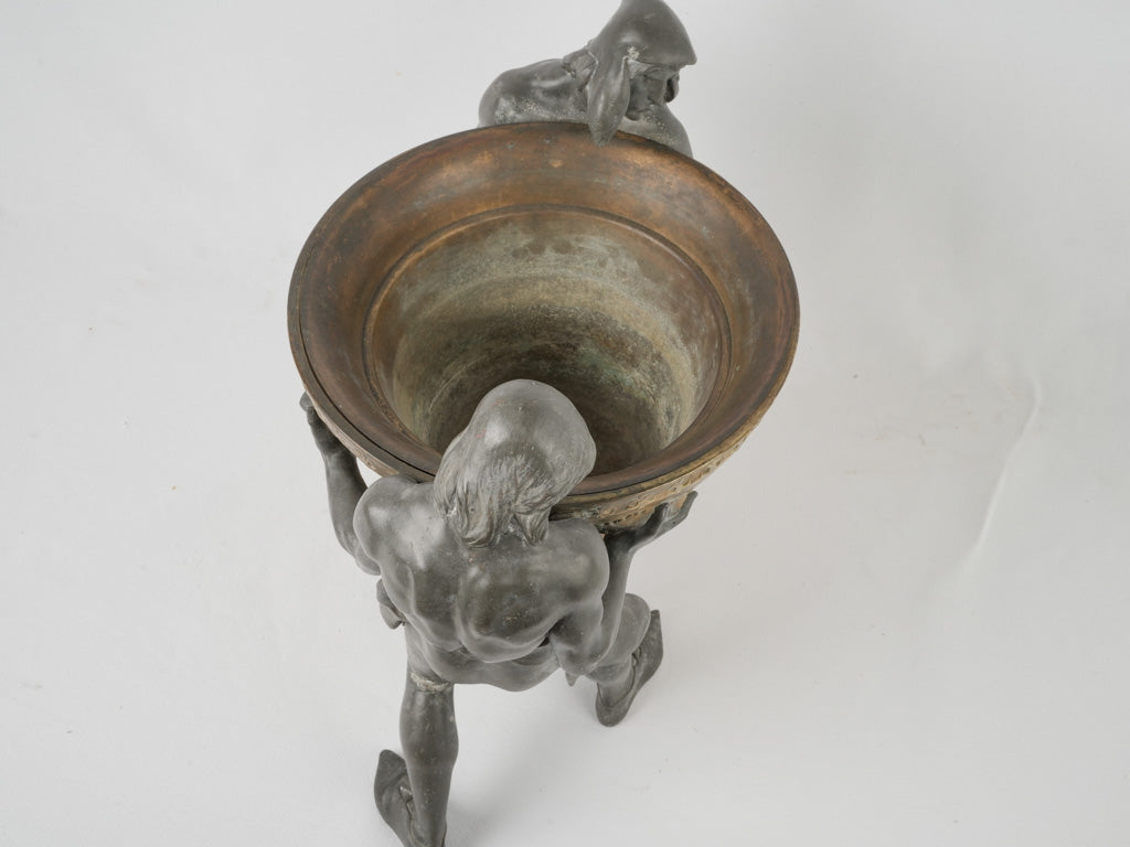 Ornate Parisian allegorical bell statue