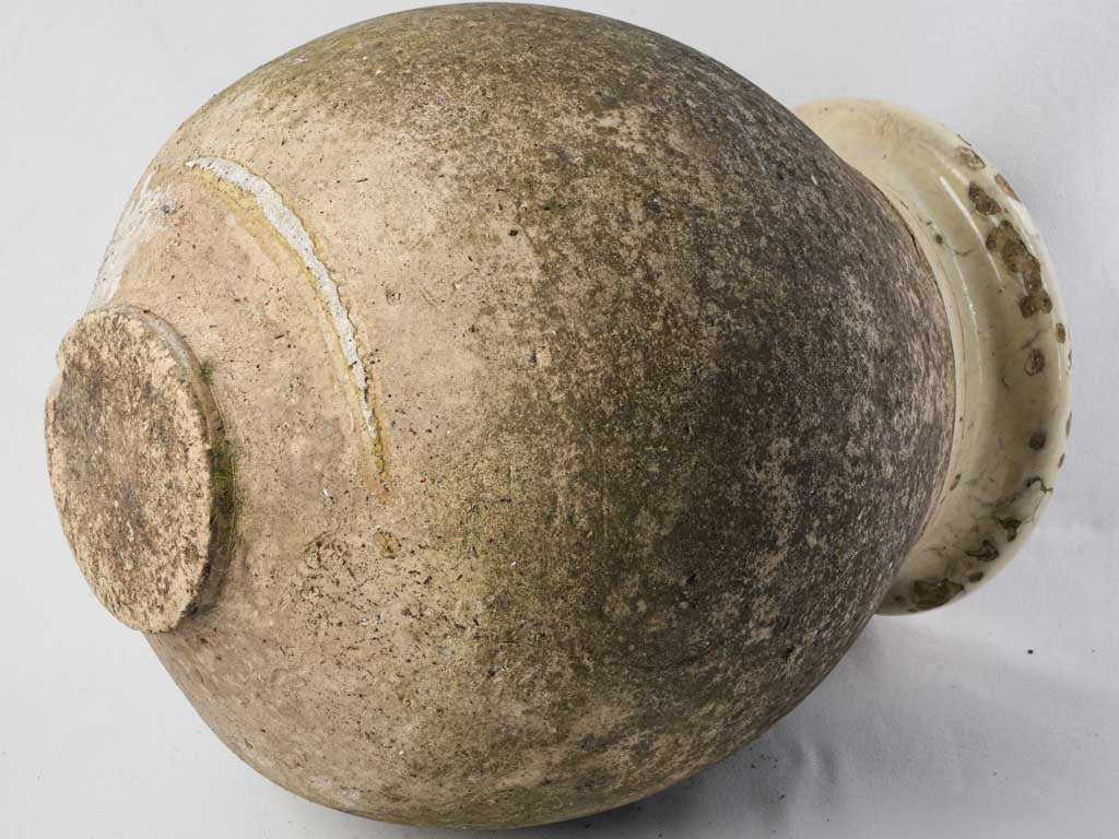 Textured vintage French ceramic jar