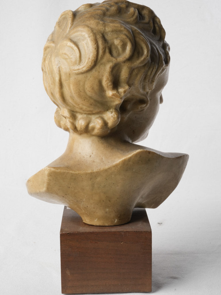 Early 20th Century French Wax Bust Of A Young Man - 17¾"