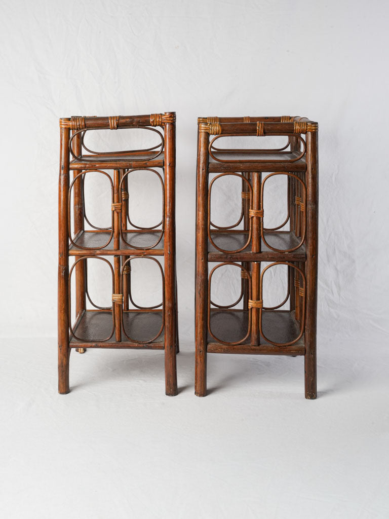 Bohemian style bedside shelves  