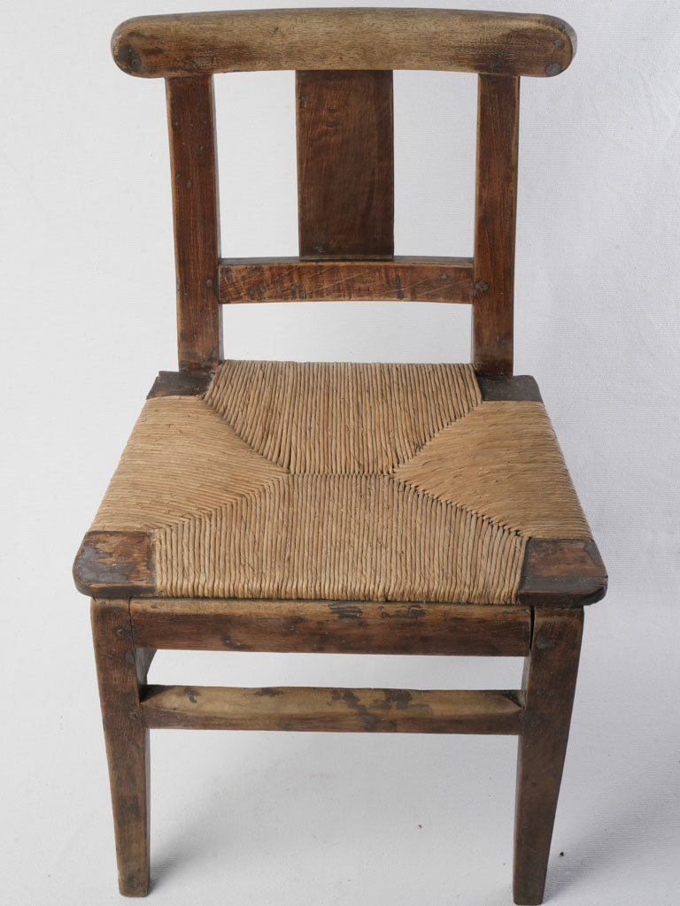 Distressed Wood Rush Seating