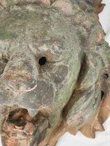 Vintage cast iron lion's head ornament