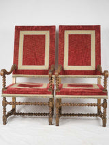 Rare, 19th-century gilded armchairs