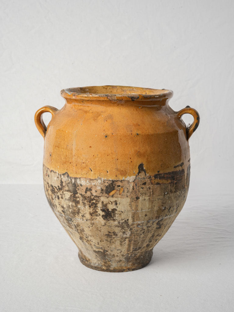 Rustic terracotta confit pottery  