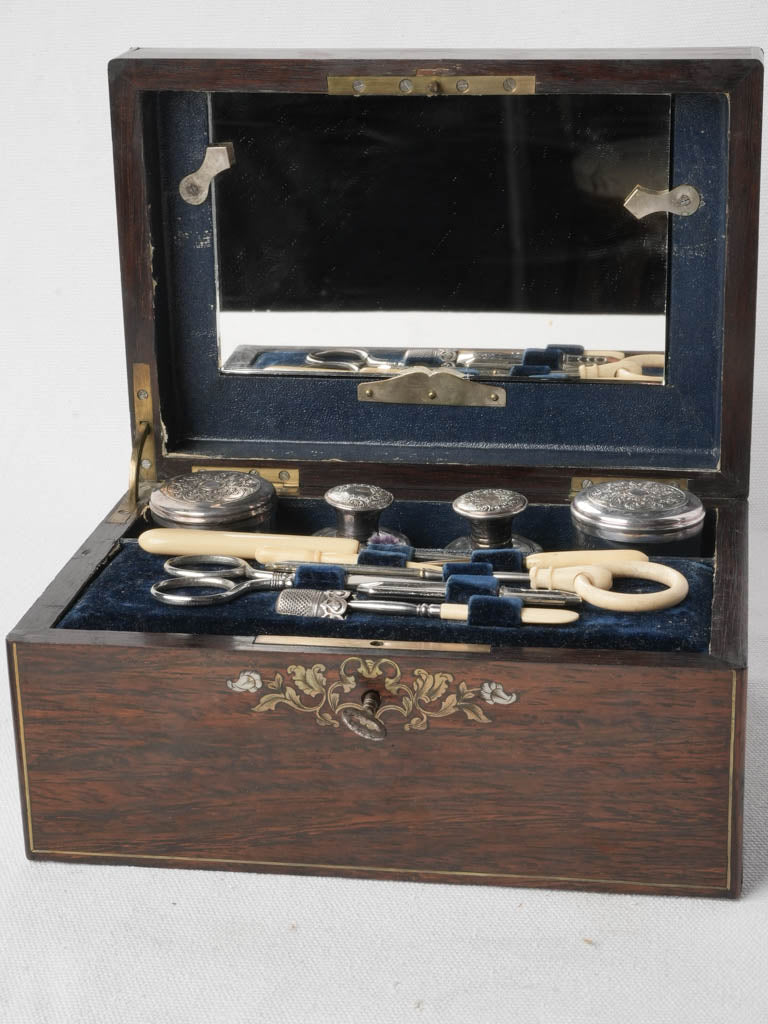 Exquisite Napoleon III Complete Lady’s Traveling Dressing Case