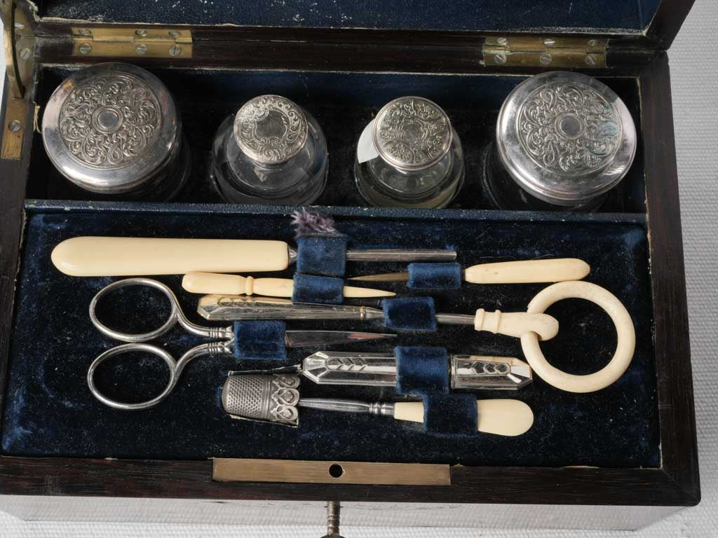 Exquisite Napoleon III Complete Lady’s Traveling Dressing Case