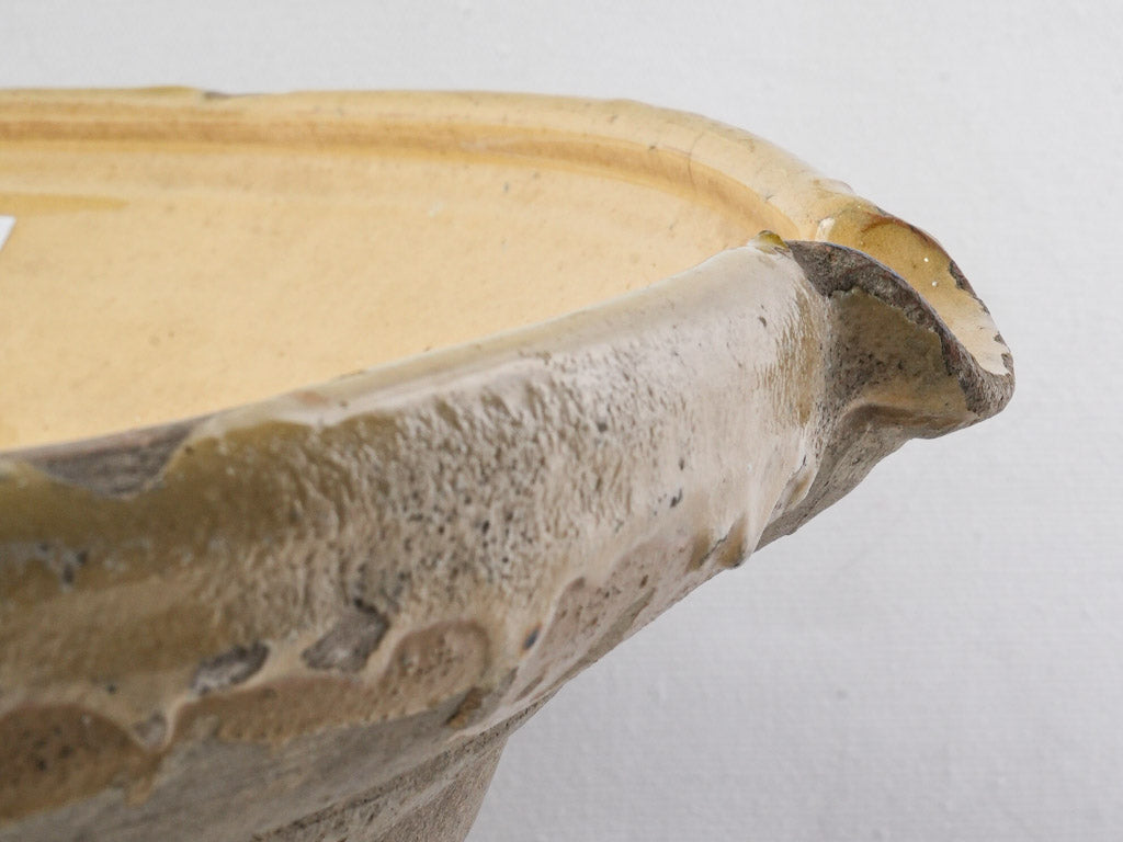 Timeless yellow glazed tian decor  