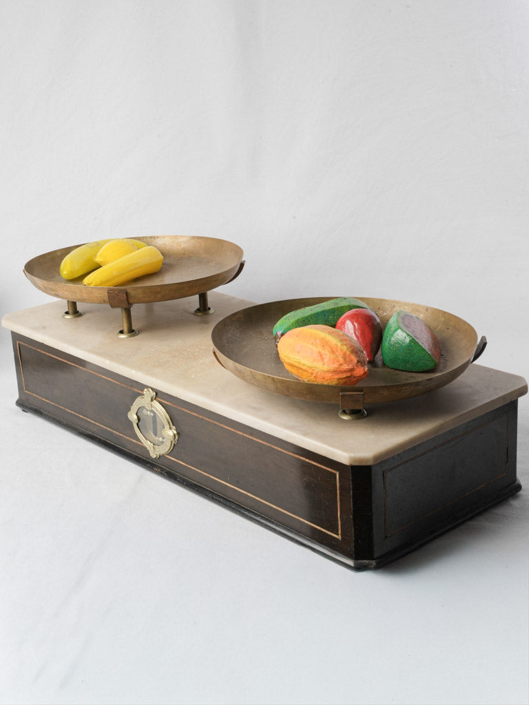 Substantial French Two-Pan Mercantile Scale Circa 1900 - 30"
