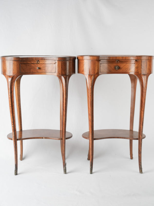 Elegant, 19th-century rosewood side table