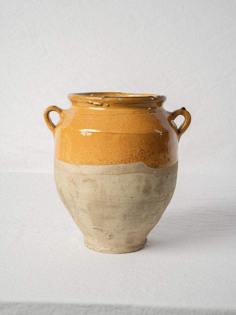 French Confit Pot w/ Lustrous Honey Glaze, Early to Mid-20th Century - 10¼"