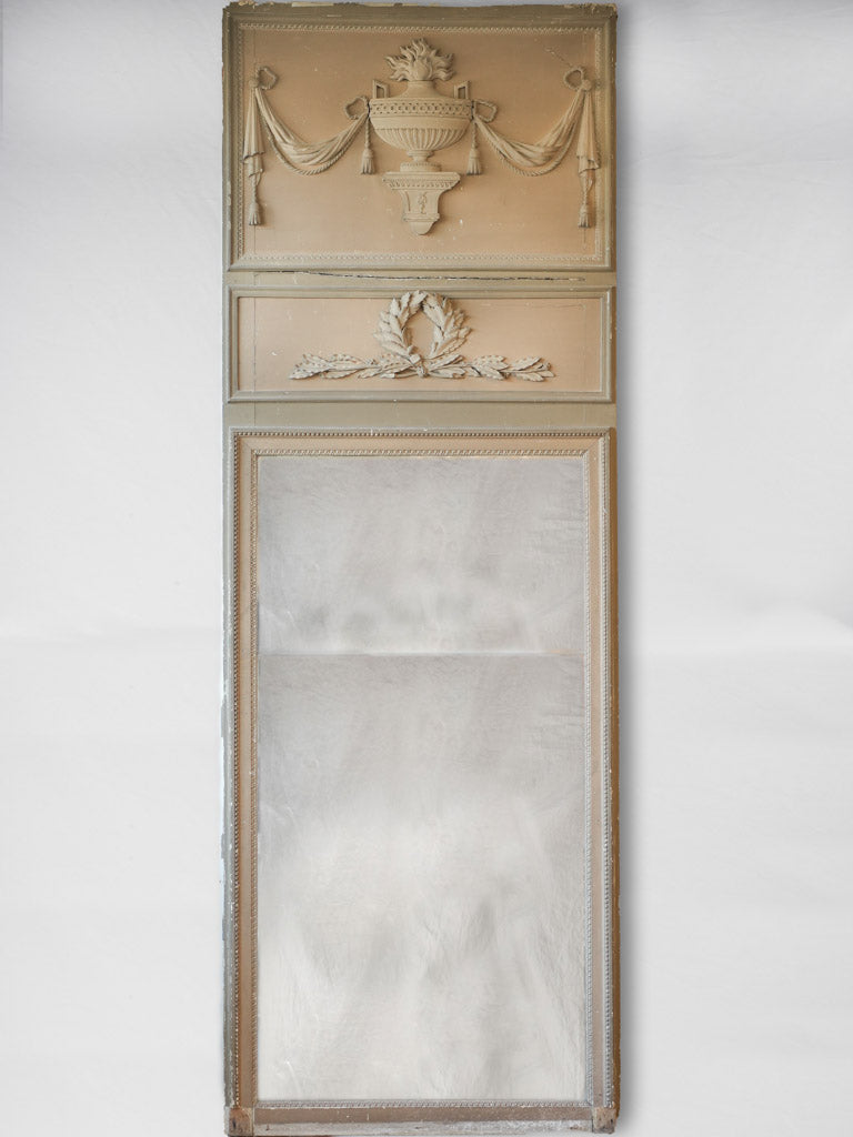 19th-century Neoclassical French trumeau mirror