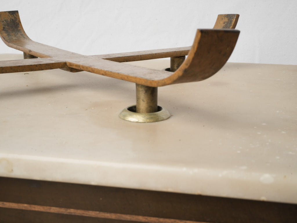 Substantial French Two-Pan Mercantile Scale Circa 1900 - 30"