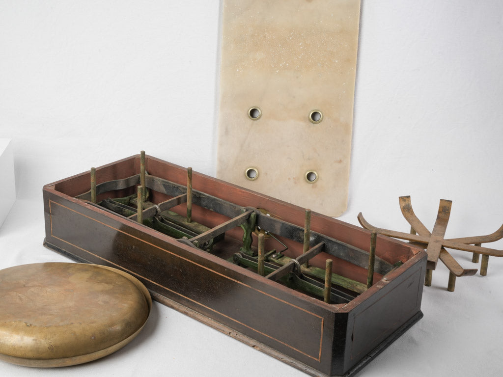 Substantial French Two-Pan Mercantile Scale Circa 1900 - 30"
