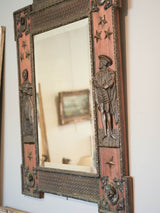 Large medieval-style copper mirror
