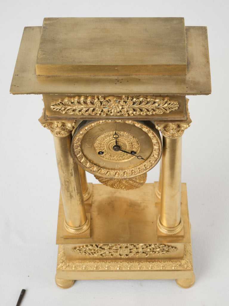 Classic timeworn Empire period clock