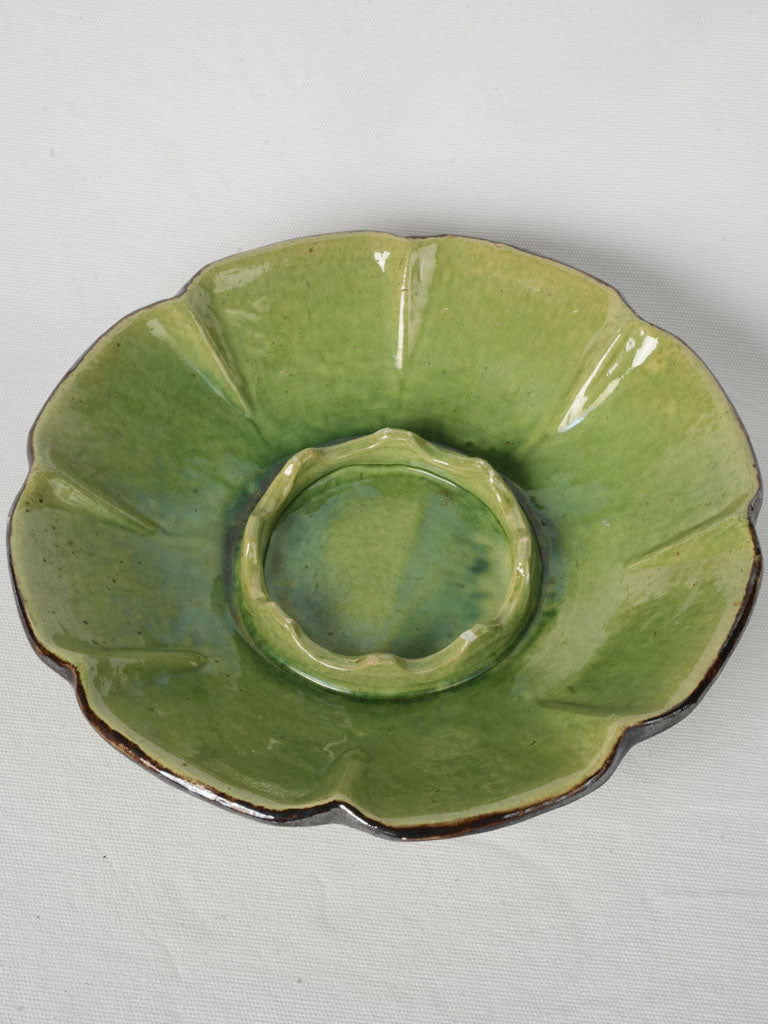 Vintage French ceramic melon platter  