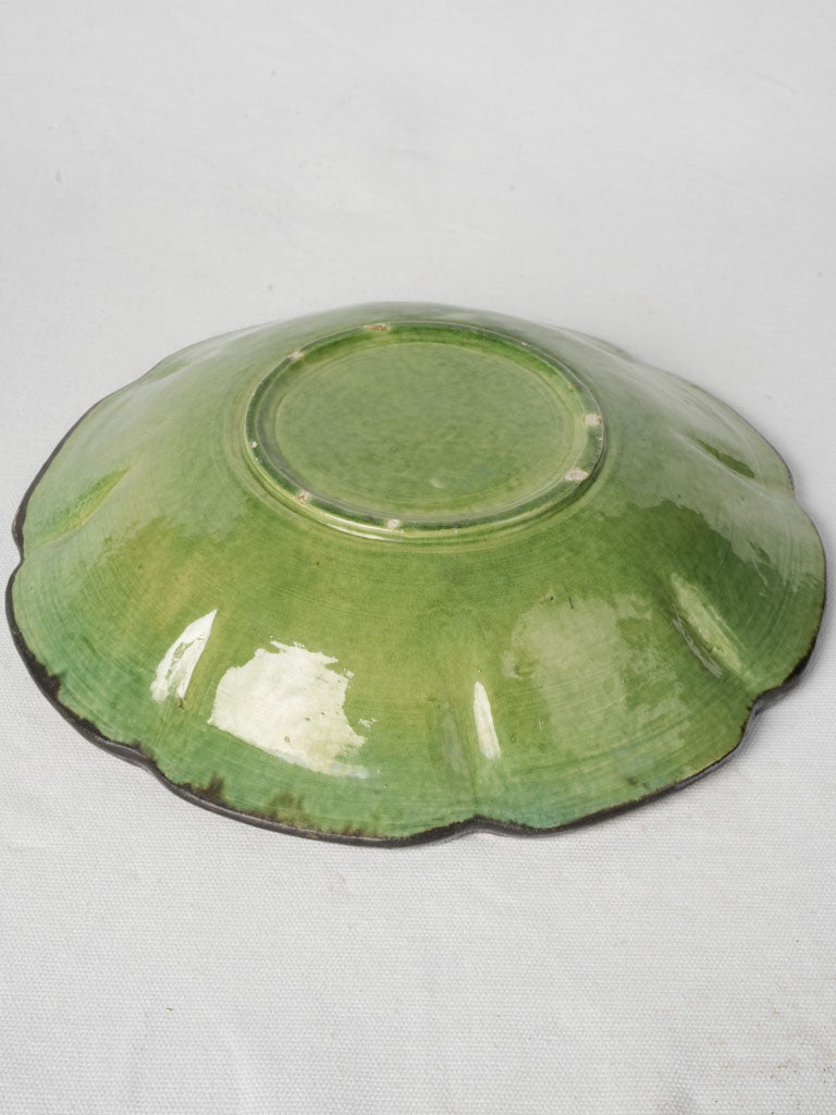 Artistic brown-edged melon tray  