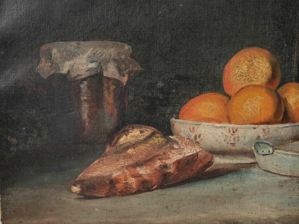 Charming textured oranges still life