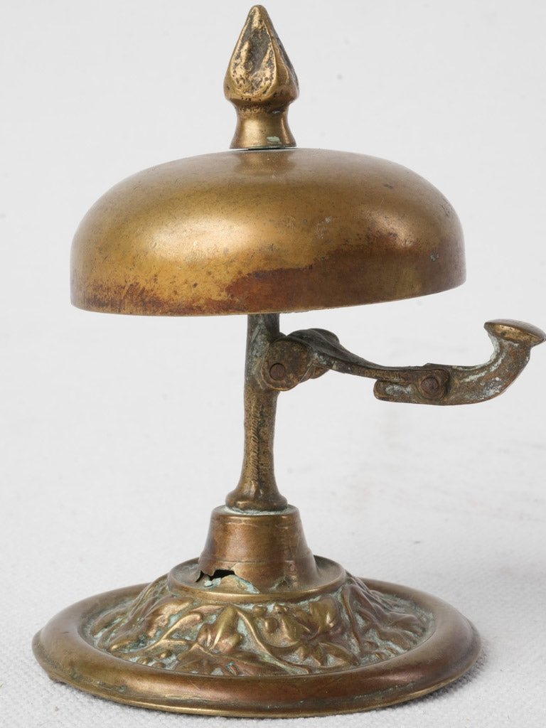 Delightful Petite French Brass Counter Bell Circa 1900 - 4"