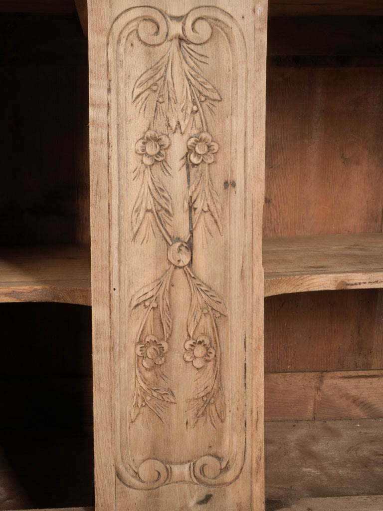 Rustic patina finish sideboard