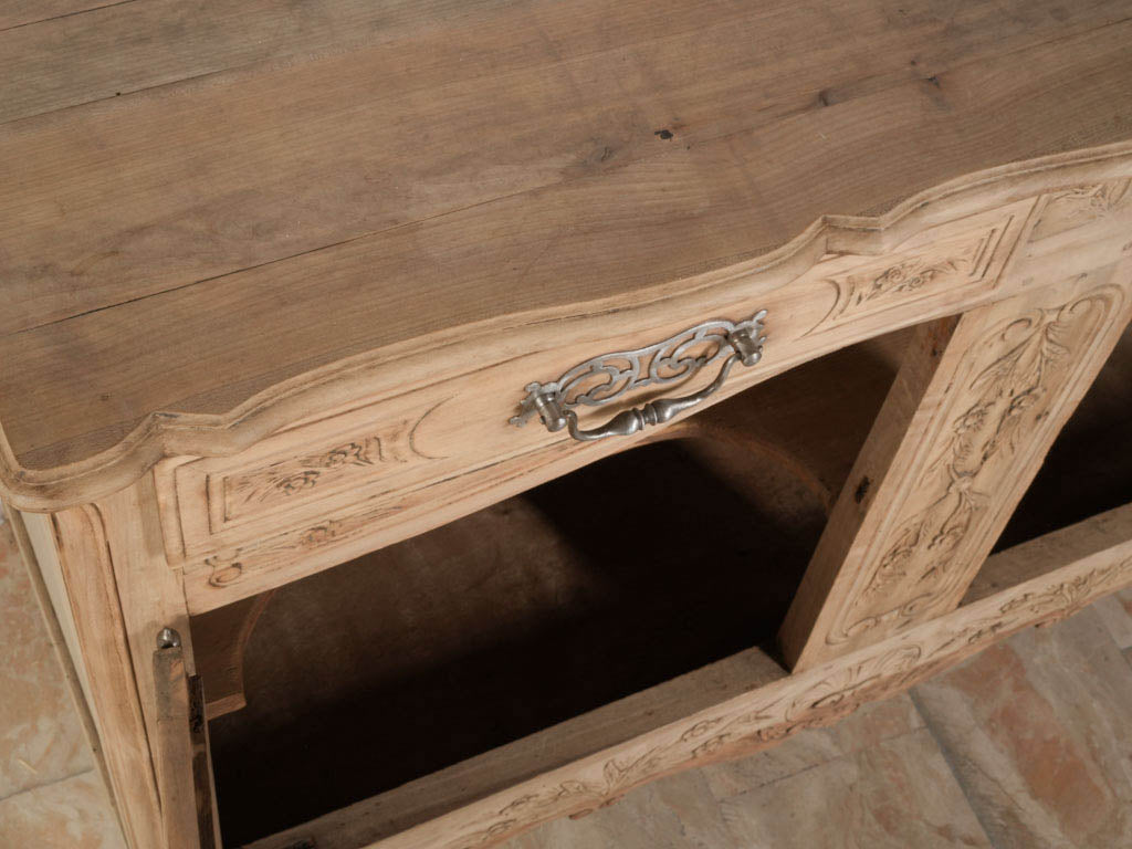 Warm blond walnut buffet