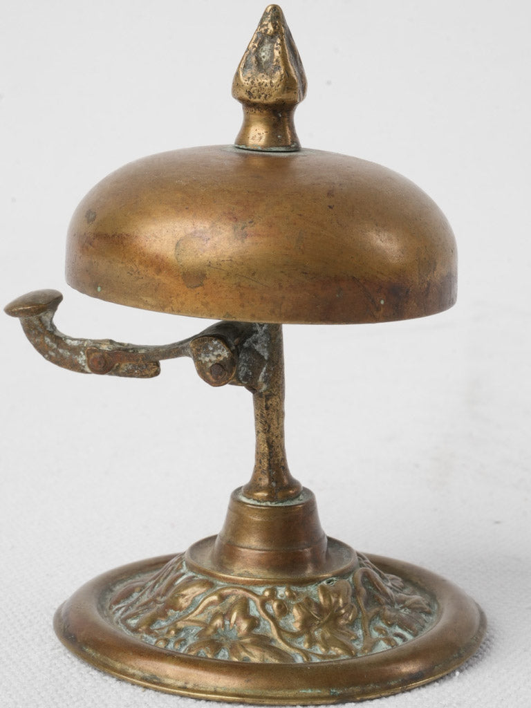 Delightful Petite French Brass Counter Bell Circa 1900 - 4"