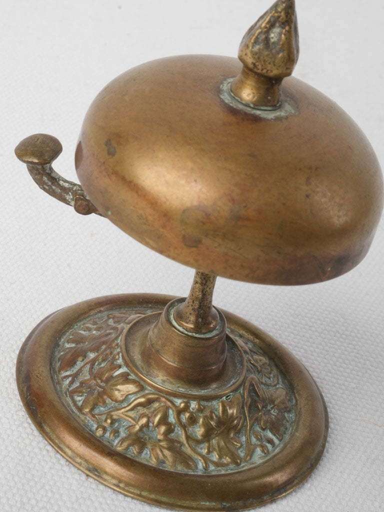 Delightful Petite French Brass Counter Bell Circa 1900 - 4"