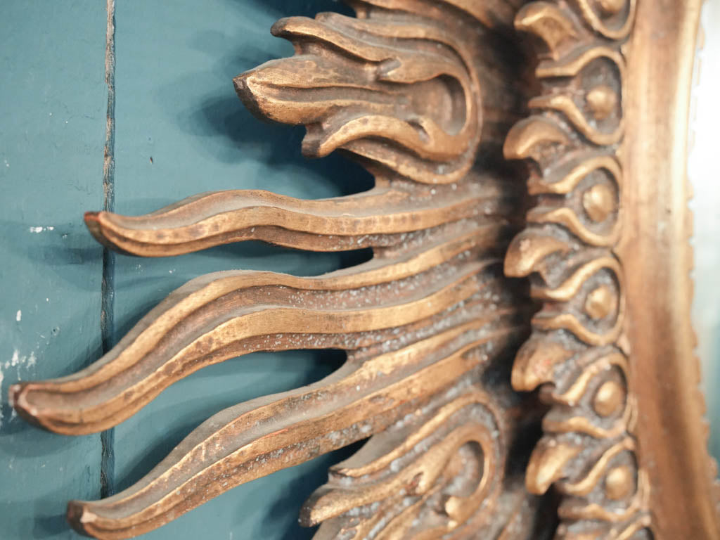 Radiant gilded art piece