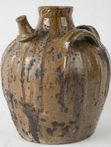 Lovely aged terracotta oil pot