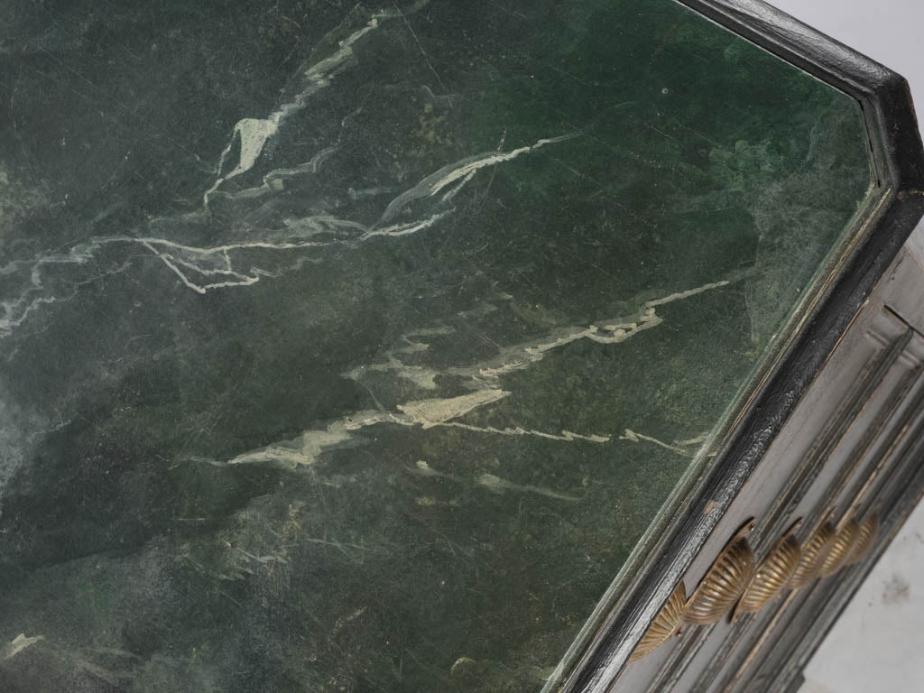 Deep black finish cabinet  