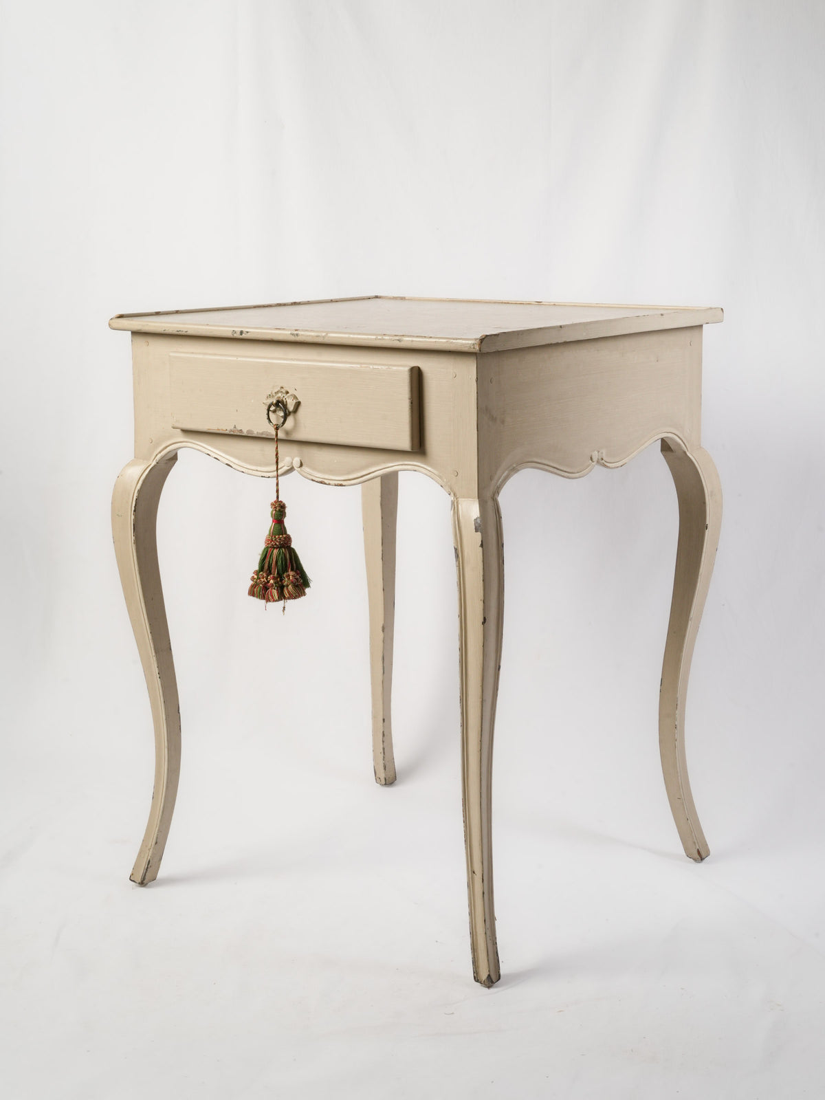 Louis XV Side Table w/ Later Off-White Painted Finish - 31½" x  24¾"