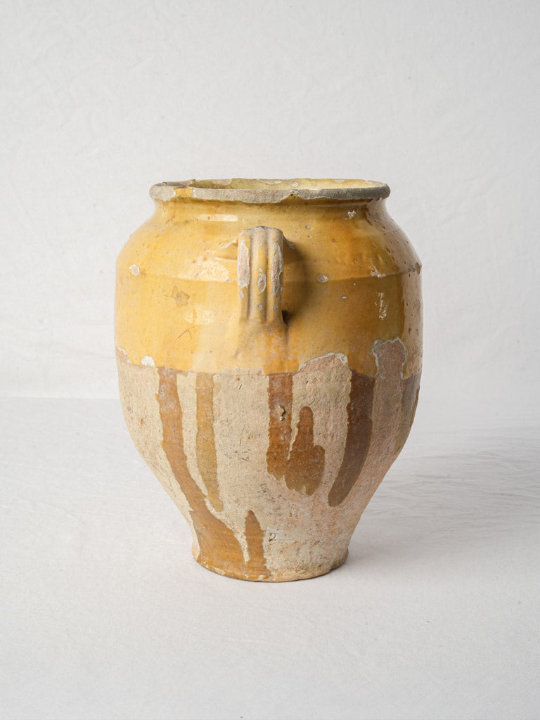 Vintage terracotta ovoid jar
