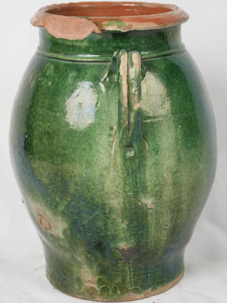 Vintage olive jar with handles