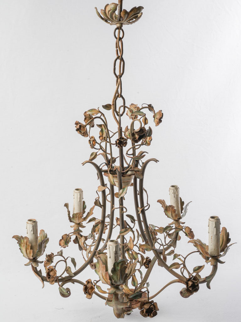 Rustic Italian antique chandelier 