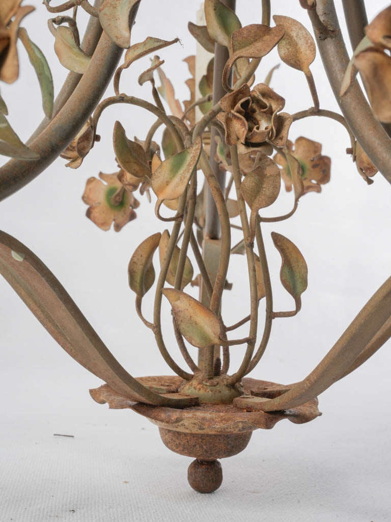 Botanical design antique chandelier