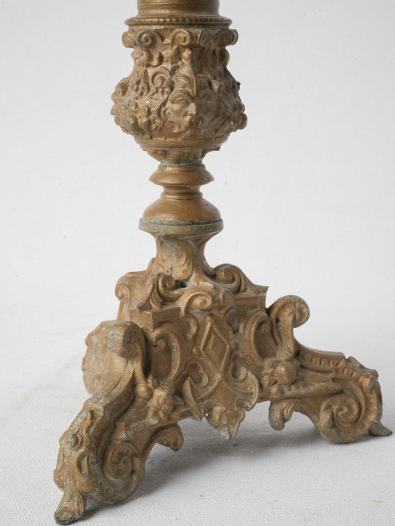 Ornate Pair of Mid-19th Century Napoleon III Bronze Candelabra - 25¼"