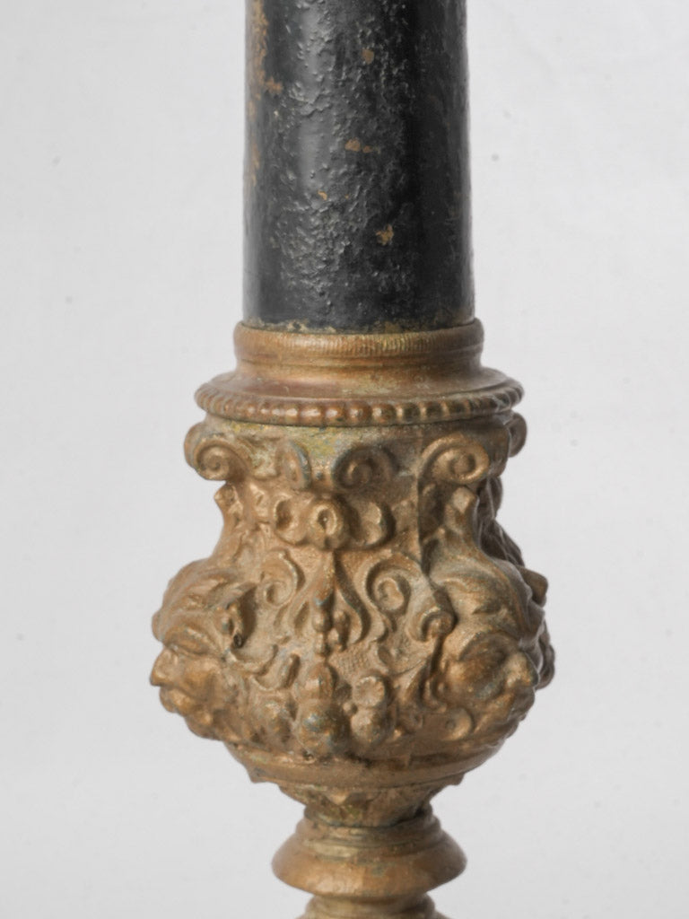 Ornate Pair of Mid-19th Century Napoleon III Bronze Candelabra - 25¼"