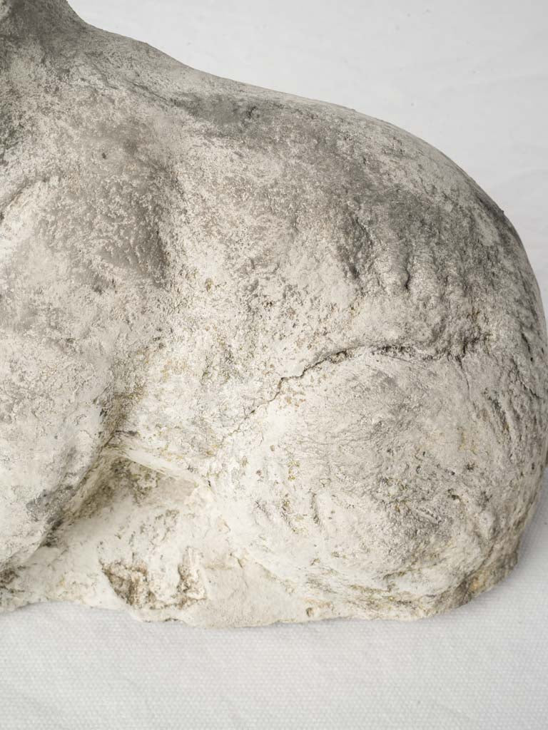 Antique naïve style rabbit figure