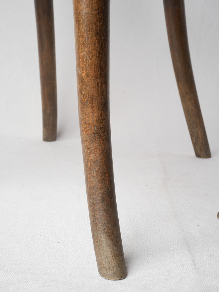 Graceful Pair of Bentwood Café Chairs with Heart-Form Backs Circa 1900