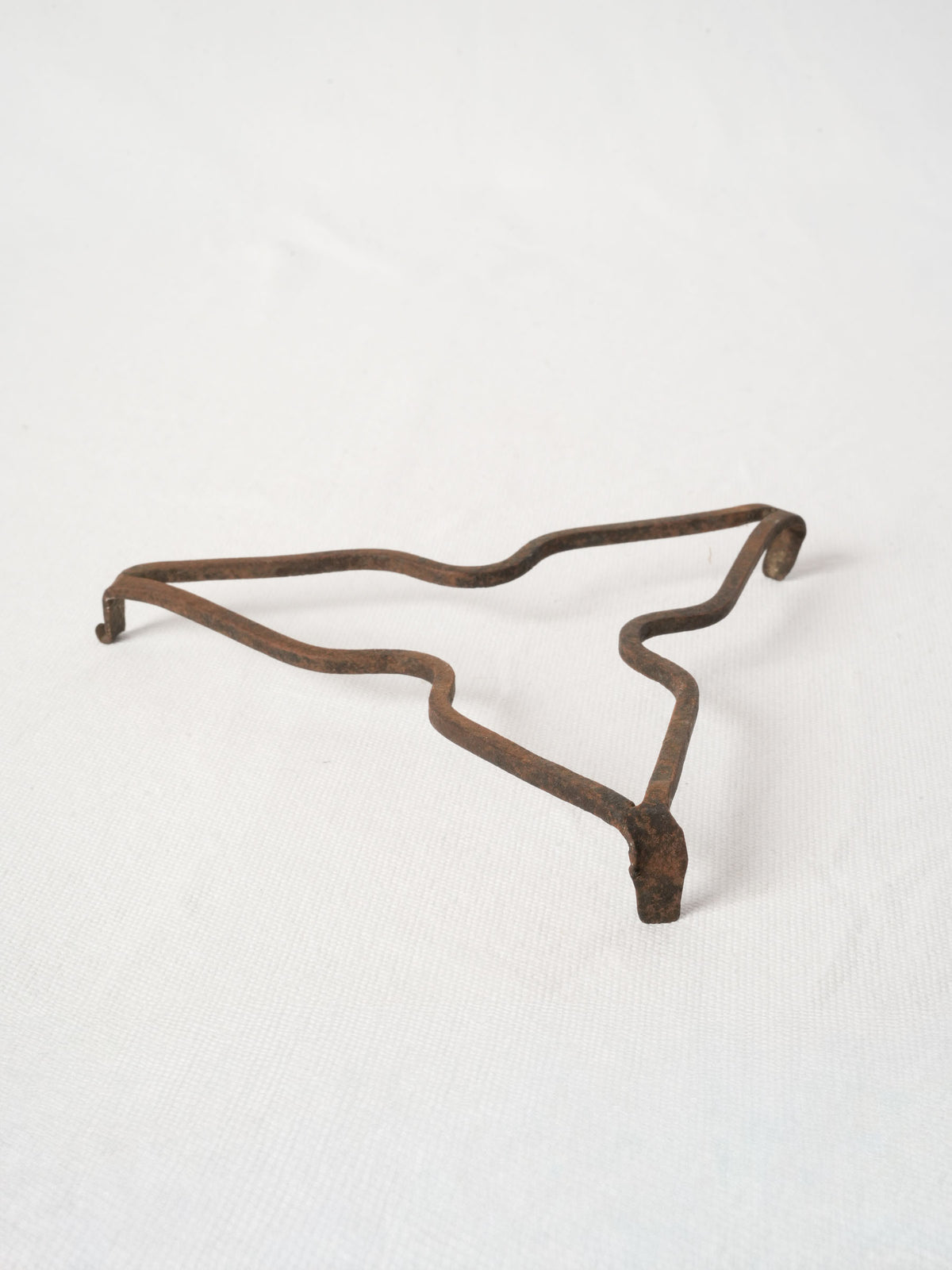 Antique French Wrought Iron Triangular Trivet