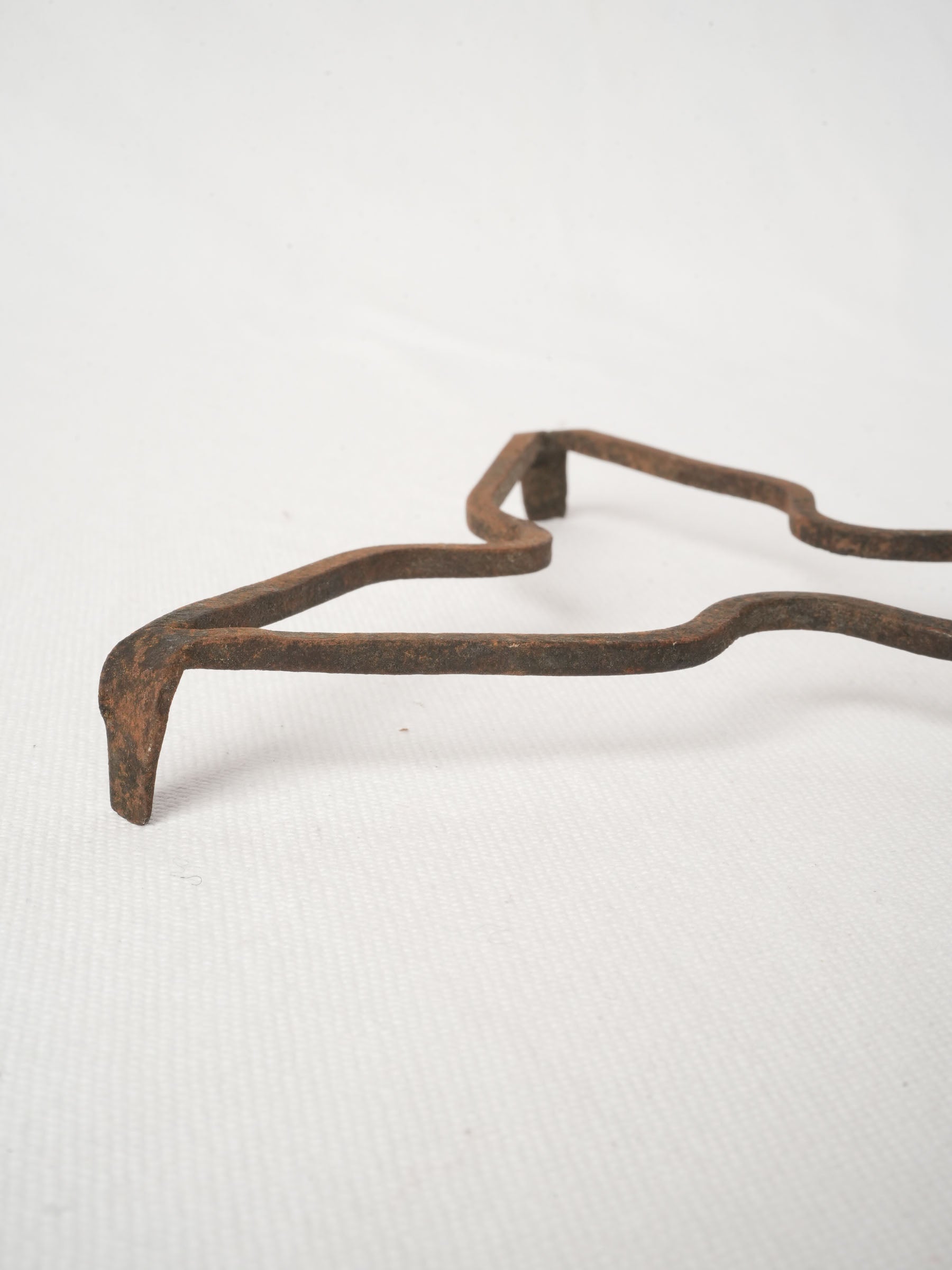 Antique French Wrought Iron Triangular Trivet