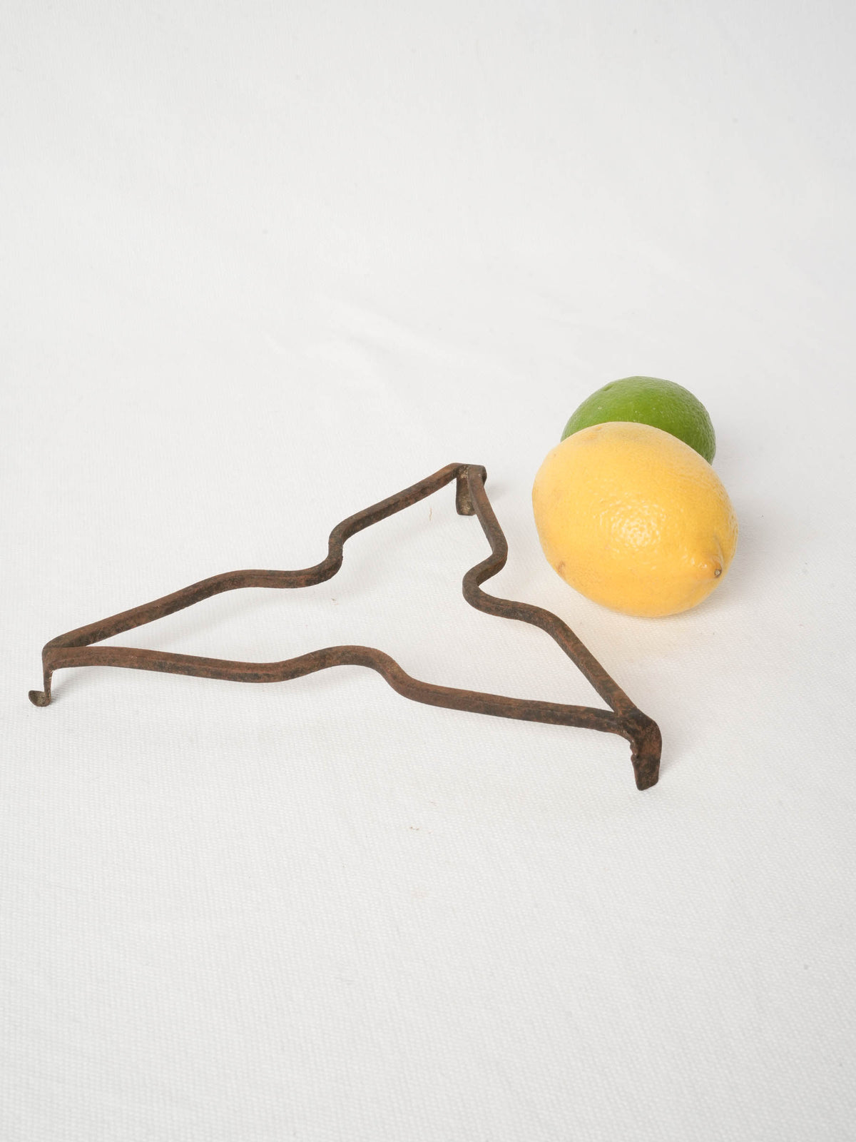 Antique French Wrought Iron Triangular Trivet