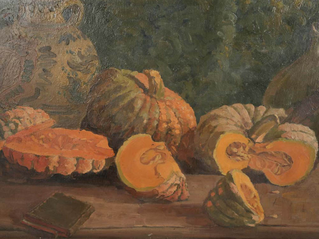 Warm-colored rustic squash composition  