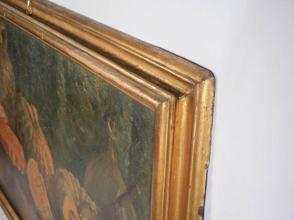 Historic textured oil painting  