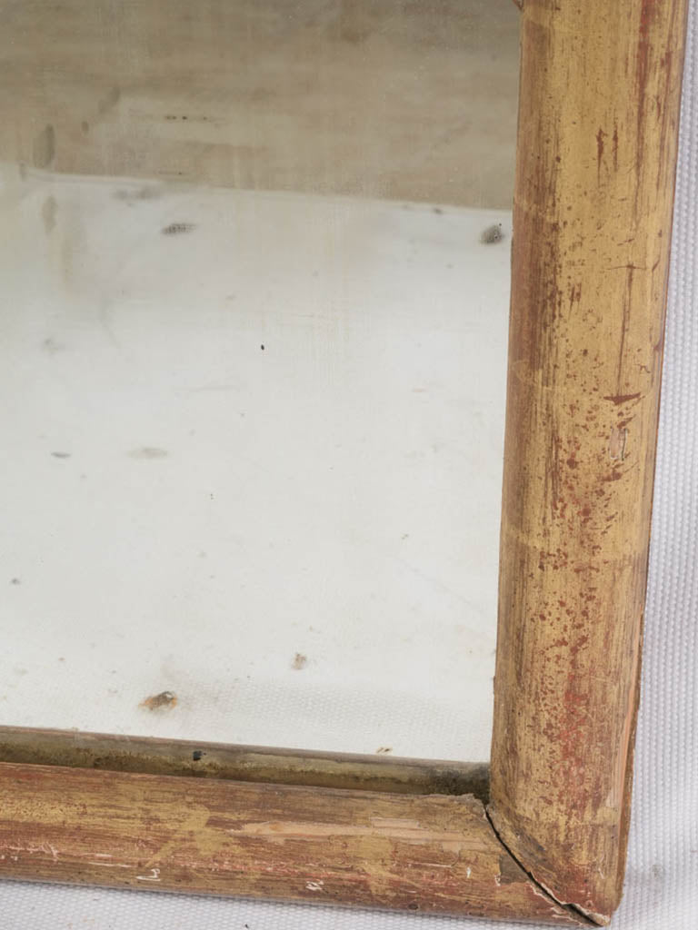 Tall pier mirror with patina